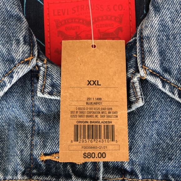 NWT Levi’s Denim Jacket XXL - Picture 10 of 11